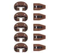 Xnuiasqe GuíAs Deslizantes para Cajones de PláStico, 5 Pares con Rodillo, Deslizante para Cajones de Montaje Inferior para Piezas de Repuesto de Cajones de Tocador