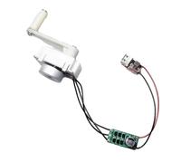 Xnuiasqe Kit de Generador de Engranajes con Motor de Manivela, Banco de Energía de Supervivencia, Cargador USB de Emergencia de 5 V y 5 W.