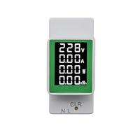 Xnuiasqe Monitor de CA de Carril Din 4 en 1 AC50-300V 100A Voltaje Corriente Watt KWH Potencia Medidor de EnergíA Digital VoltíMetro AmperíMetro VatíMetro