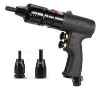 XNZJHPP Kit de Remachadora neumática de Alta Resistencia con Cabezal autoblocante y Control de Velocidad para remachado Ciego y Tuercas Planas: Herramienta neumática hidráulica Industrial (M8+M10)