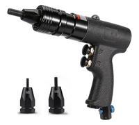 XNZJHPP Kit de Remachadora neumática de Alta Resistencia con Cabezal autoblocante y Control de Velocidad para remachado Ciego y Tuercas Planas: Herramienta neumática hidráulica Industrial (M5+M6)