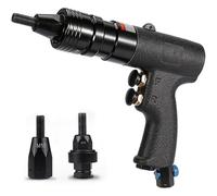 XNZJHPP Kit de Remachadora neumática de Alta Resistencia con Cabezal autoblocante y Control de Velocidad para remachado Ciego y Tuercas Planas: Herramienta neumática hidráulica Industrial (M10+M12)