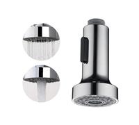 XoeLLe Grifo Cocina, Grifo Cocina Extraible, 2 Modos Cabezal Grifo Cocina, Aireador Grifo Cocina Chorro Cabezal Grifo Cocina Extraible Recambio para Grifos Standard de Cocina Cromo (Plata)