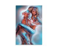 XPASHIQWC Figura de abrazo de metal Cuadro En Lienzo Cuadros Decorativos Pinturas Murales Pintura Poster Impresiones Lienzo Para Sala De Estar Decoración Dormitorio 20x30inch(50x75cm)