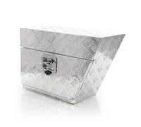XPOtool, caja de montaje inferior de aluminio, lado derecho, 60x25x40 cm / 6 kg (capacidad hasta 50 litros) / 20 kg de carga máxima. Soldada completamente, robusta, ideal para turismos, remolques, cam