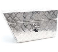 XPOtool, caja de montaje inferior de aluminio, lado izquierdo, 75x25x40 cm / 6 kg a 60 litros / 40 kg de carga máxima. Soldada completamente, robusta, ideal para turismos, remolques, camiones y vehícu