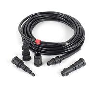 XPOtool Manguera de limpieza de tuberías 15m con 4 adaptadores 160bar limpiadoras de alta presión