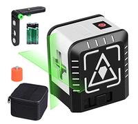 XRCLIF - Nivel láser autonivelante, base magnética flexible, 2 líneas, IP54 horizontal/vertical, color verde (2 pilas y funda)