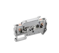 XRKJKQIDG Bloques de terminales Carril DIN 1 Pieza, Conector Gris PT 4-HESI, Bloque Fusible Resorte Empuje, portafusibles sin Tornillos(6 Years)