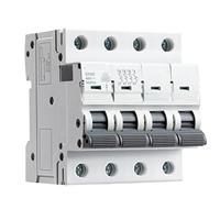XRKJKQIDG GYM9 4 Polos 6KA Capacidad de ruptura MCB DIN Rail Mini disyuntor 6A-63A AC Tipo 1 Uds(50a)