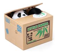 Xrten Hucha Automatica Niños, Electrónica Panda Roba la Moneda Dinero Cumpleaños para niños