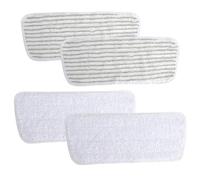 XRVRILE 4 Piezas Recambio Mopa Para Vileda Steam Plus XXL, Paños De Repuesto, 2 Chenilla + 2 A Rayas, Lavables Y Reutilizables