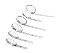 XRVRILE 6 unidades de cinta métrica autoadhesiva, 1 m/2 m, regla métrica métrica de acero blanco, cinta métrica autoadhesiva, para bancos de trabajo de la madera (adelante, atrás, centrado)