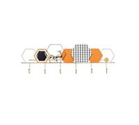 Xt4rPc2gD Perchero de pared Perchero decorativo de pared for entrada con ganchos creativos for abrigos, bolsos, llaves y bufandas Ganchos para abrigos(Medio)