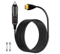 XT60 Cable de carga para coche con conector 12V / 24V compatible con Ecoflow Delta/River, Bluetti EB55, Anker 757/767, central eléctrica portátil y generadores solares (con 2 fusibles)