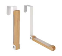 XTDMJ Juego de 2 perchas plegables para puerta, gancho para puerta para 6 perchas para colgar, gancho plegable para puerta sin necesidad de perforar, percha para puerta para colgar en un hueco de