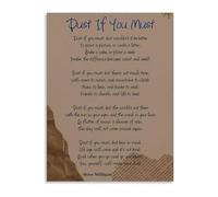 XTVVTODJXT The Unmade Bed Dust If You Must Verse Canvas Wall-Art for Philosophical Living Room and Writer’s Retreat(Framed,16x24inch(40x60cm))