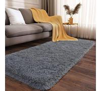 XUEDNGM Alfombra Antideslizante Alfombra Salón 70 x 100 cm Mullida, Moderna, para Interior, Antideslizante, Lavable Alfombras de Interior Mullidas Alfombra de Dormitorio, Gris