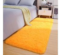 XUEDNGM Alfombras de Área Alfombras Salon 200 x 240 cm Parte Inferior Antideslizante, Lavable hasta 30 Grados, Muy Suave Alfombra Antideslizante Alfombra Alfombra Rectangular para Salón, Amarillo