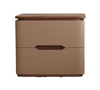 Xumh2024-3 Organizador Mesita de Noche Madera for Dormitorio con 2 cajones Muebles(Bruin,Grande)