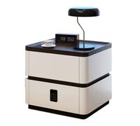 Xumh2024-3 Organizador Mesita de Noche Minimalista Madera Maciza for el hogar y Dormitorio Muebles