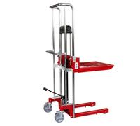Xumh2024-3 Transpaleta con Horquilla Ajustable Camión apilador hidráulico Manual, Capacidad de 400 kg, elevación de 110 cm con Placa de Cubierta extraíble Transpaleta de Servicio