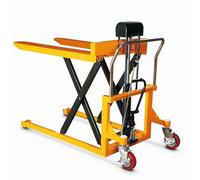 Xumh2024-3 Transpaleta con Horquilla Ajustable El Manual Scissor la elevación hidráulica de la Capacidad los 89cm de la transpaleta 1000kg for el cargamento del camión Transpaleta de Servicio(Grande)