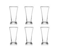 Xumh2024-3 vasos de vidrio Juego de 6 vasos agua transparentes for beber cerveza Bliss Cristalería de cocina(Pequeño)