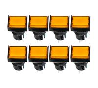 XUMIUZIY 20 PCS Botón Pulsador Momentáneo Cuadrado 16mm Agujero de Panel | Un contacto normalmente abierto, normalmente cerrado, accionamiento de reinicio automático, arranque y parada de máquina