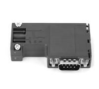 XUMIUZIY Conector de Bus Profibus con Enchufe Chapado en Oro | Compatibilidad industrial, integración perfecta, diseño compacto, ABS ignífugo, adecuado para sistemas de automatización