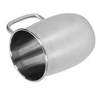 XUMIUZIY Jarra de Cerveza de Acero Inoxidable de 1000 Ml con para Café | Vaso aislado para barra de camping, taza de viaje portátil, jarra de metal duradera, labio suave, soporte para bebidas frías