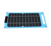 XUMIUZIY Panel Solar Monocristalino de 20 W, Cargador Rápido Dual Tipo C para Acampar, Caminar, Al Aire Libre, Azul