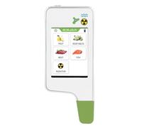 XUMIUZIY Probador de Nitrato Digital Portátil para Detección de Radiación de Alimentos, Contador Geiger Rápido y Preciso para Pescado, Carne y Verduras, Diseño Compacto, Batería Incorporada (WHITE)