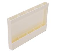 XUMIUZIY Tenedor de Paja que Ahorra Espacio para el Gabinete, Encimera Plástica Reutilizable del Organizador de la Paja del Soporte de la Pared (WHITE)