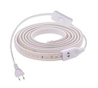 XUNATA 22m Actualizado 220V 2835 Tira LED con Interruptor, 60 LEDs/m Luces Blanco frio, IP67 Impermeable, Escalera de Techo Blancas Tira de LED Cocina Lights