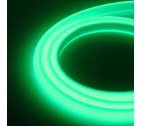 XUNATA 4m LED Neon Flexible 220V, Tira de LED COB con Cable de Alimentación, Alto brillo 288 LEDs/m, Cada Corte de 50 cm, IP65 Impermeable Luz de Cuerda- Verde