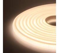XUNATA 8m LED Neon Flexible 220V, Tira de LED COB con Cable de Alimentación, Alto brillo 288 LEDs/m, Cada Corte de 50 cm, IP65 Impermeable Luz de Cuerda - Blanco Natural