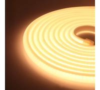 XUNATA 9m LED Neon Flexible 220V, Tira de LED COB con Cable de Alimentación, Alto brillo 288 LEDs/m, Cada Corte de 50 cm, IP65 Impermeable Luz de Cuerda - Blanco Cálido