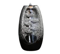xunfu Quemador de Incienso de Reflujo, Quemador Incienso Cascada de CeráMica con 60 Conos Incienso y 1 CojíN, para Aromaterapia y DecoracióN del Hogar, Blanco Grande Nuevo