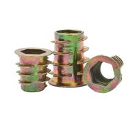 Xuro 10/20/50 piezas Tuerca de inserción de madera de aleación de zinc M4-M10