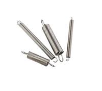 Xuro Resorte de tensión helicoidal cilíndrico de acero inoxidable 304 con gancho en forma de S, diámetro del alambre: 0,8 mm, 1,0 mm y 1,2 mm.(120mm (2Pcs),8MM_1.0MM)