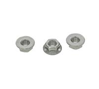 Xuro Tuerca con brida inoxidable M3-M10 DIN6923 | Juego de tuercas hexagonales de placa plana(M3 (50PCS))