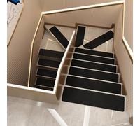 XXIUDEE Alfombras para Peldaños de Escalera, Alfombrillas Antideslizantes para Escalones Alfombrillas para Peldaños Autoadhesivas Alfombra Corredor para Escaleras Alfombrillas de Protección para