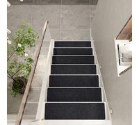 XXIUDEE Alfombras para Peldaños de Escalera, Alfombrillas Antideslizantes para Escalones Autoadhesivas Alfombra Corredor para Escaleras Protección de Peldaños Alfombrillas de Cobertura, Perfectas para