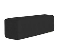 XXIUDEE Almohada de tamaño personalizado, respaldo lumbar, soporte de cojín para reposabrazos de sofá, cabecero rectangular, relleno de huecos con funda extraíble (50 x 20 x 20 cm, negro)
