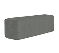 XXIUDEE Almohada de tamaño personalizado, respaldo lumbar, soporte de cojín para reposabrazos de sofá, cabecero rectangular, relleno de huecos con funda extraíble (150 x 10 x 5 cm, gris oscuro)