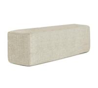 XXIUDEE Almohada para cama de tamaño personalizado, respaldo lumbar, soporte de cojín para reposabrazos de sofá, cabecero rectangular con funda extraíble (50 x 20 x 20 cm, beige)