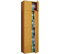 XXL gabinete de oficina con 5 compartimentos y un accesorio / gabinete de archivo moderno con puertas giratorias / dimensiones aprox. H. 223 x W. 70 x D. 39 cm – Lona 5 compartimentos