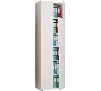 XXL gabinete de oficina con 5 compartimentos y un accesorio / gabinete de archivo moderno con puertas giratorias / dimensiones aprox. H. 223 x W. 70 x D. 39 cm – Lona 5 compartimentos