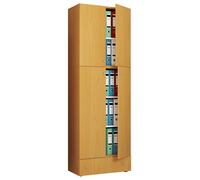 XXL gabinete de oficina con 5 compartimentos y un cajón / gabinete de archivo moderno con puertas giratorias / dimensiones aprox. H. 200 x W. 70 x D. 39 cm – Lona 5 compartimentos